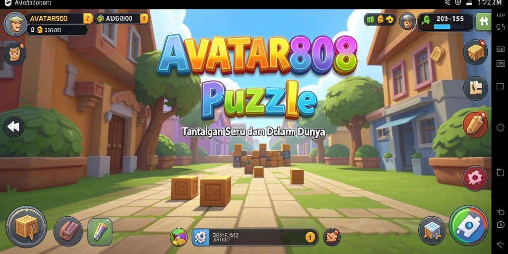 Screenshot gameplay <strong>AVATAR808</strong> menunjukkan serunya menyelesaikan puzzle.