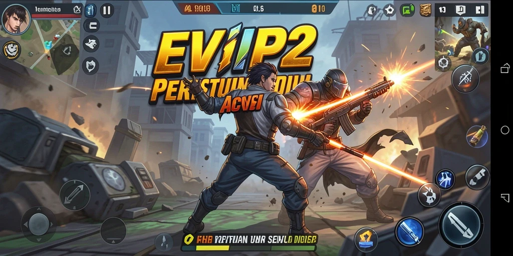 Tampilan mendebarkan gameplay EVIP2 dalam aksi.