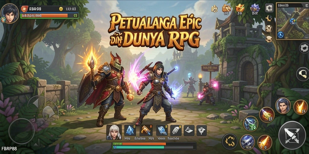 Menampilkan gameplay seru dalam dunia RPG penuh tantangan.