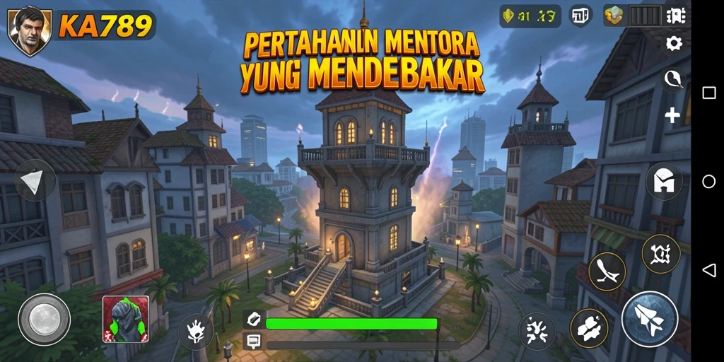 Gameplay KA789 yang mendebarkan dengan strategi Tower Defense.