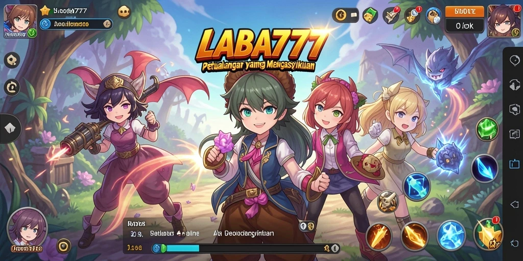 Tampilan gameplay Anime yang penuh aksi dan petualangan seru.