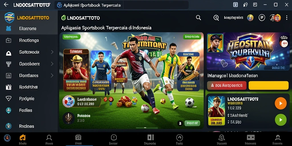Tampilan gameplay menarik dari aplikasi Sportsbook LNDOSATTOTO.