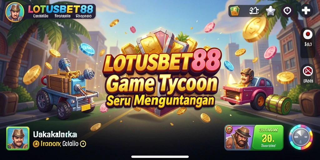 Screenshot LOTUSBET88 menampilkan gameplay Tycoon yang menarik dan interaktif.