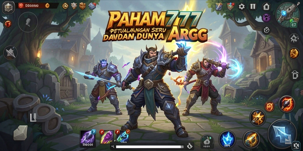 Tampilan permainan ARPG yang mendebarkan dan menawan.