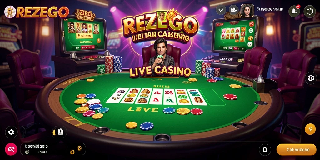 Gameplay Live Casino yang menarik dan interaktif di REZEGO.