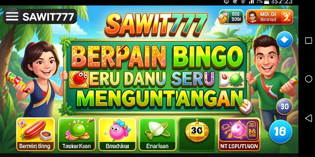 Tampilan menarik dari gameplay Bingo di SAWIT777.